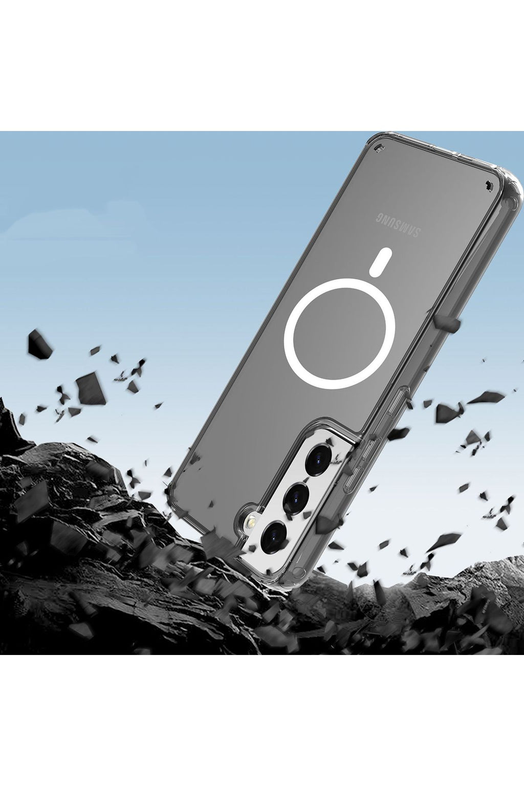 Galaxy S23 Uyumlu Zore Tacsafe Wireless Kılıf-Renksiz