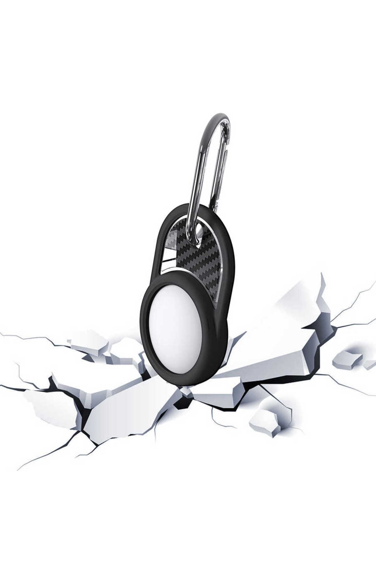 Airtag 05 Uyumlu Silikon Anahtarlık-Yeşil