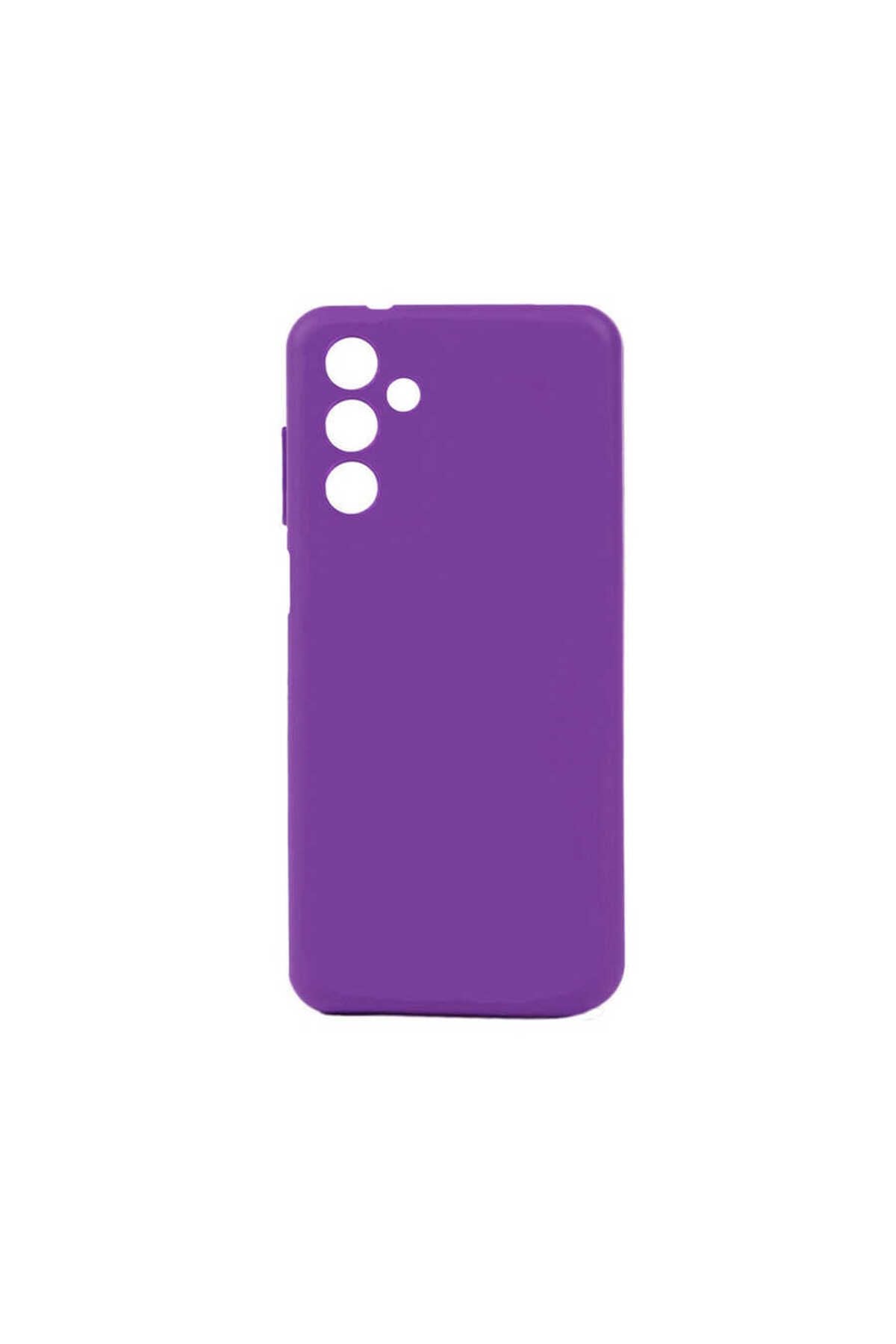 Galaxy A04S Kılıf Zore Biye Silikon - Mor