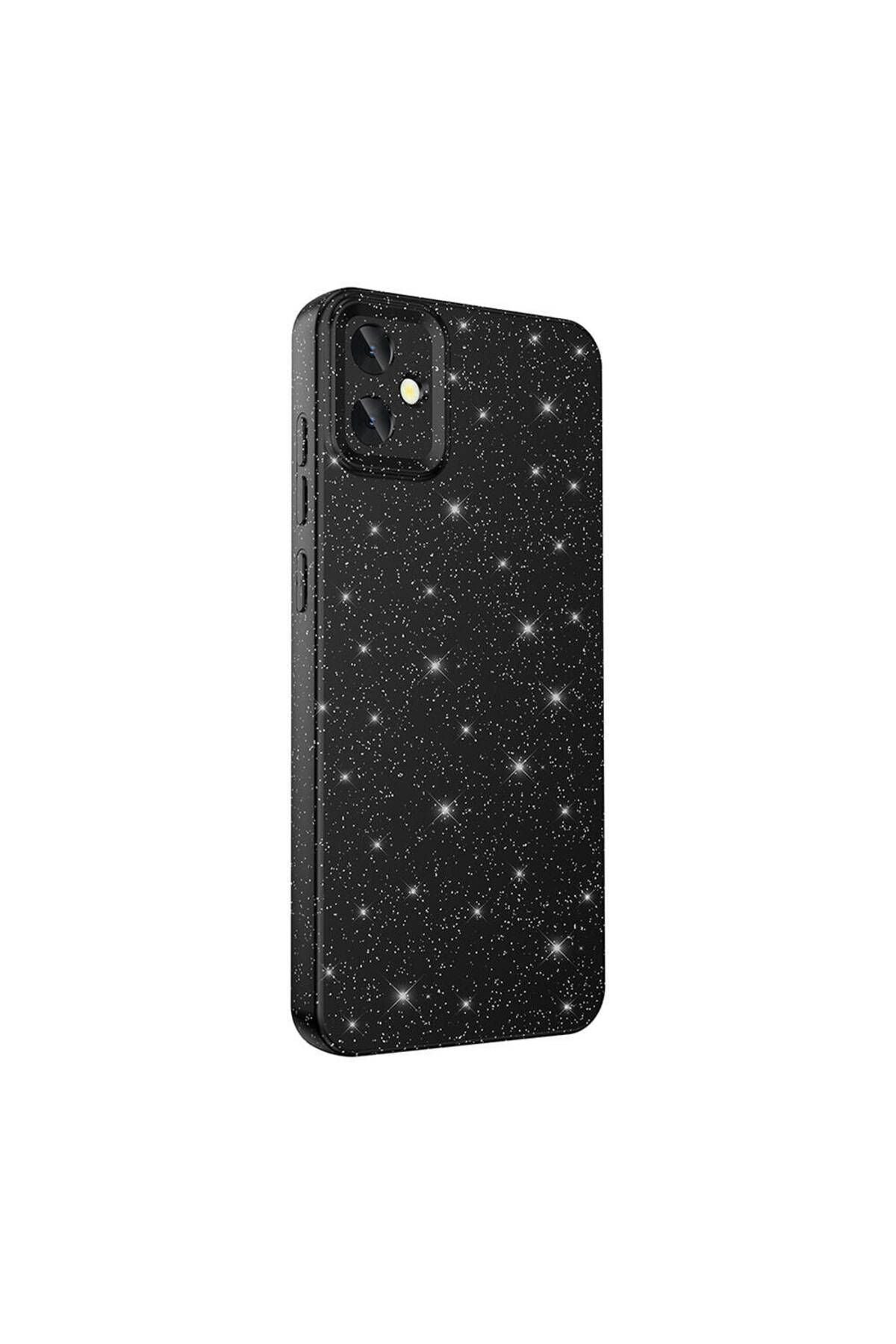 Galaxy A05 Kılıf Kamera Korumalı Simli Lüks Zore Koton Kapak - Gümüş