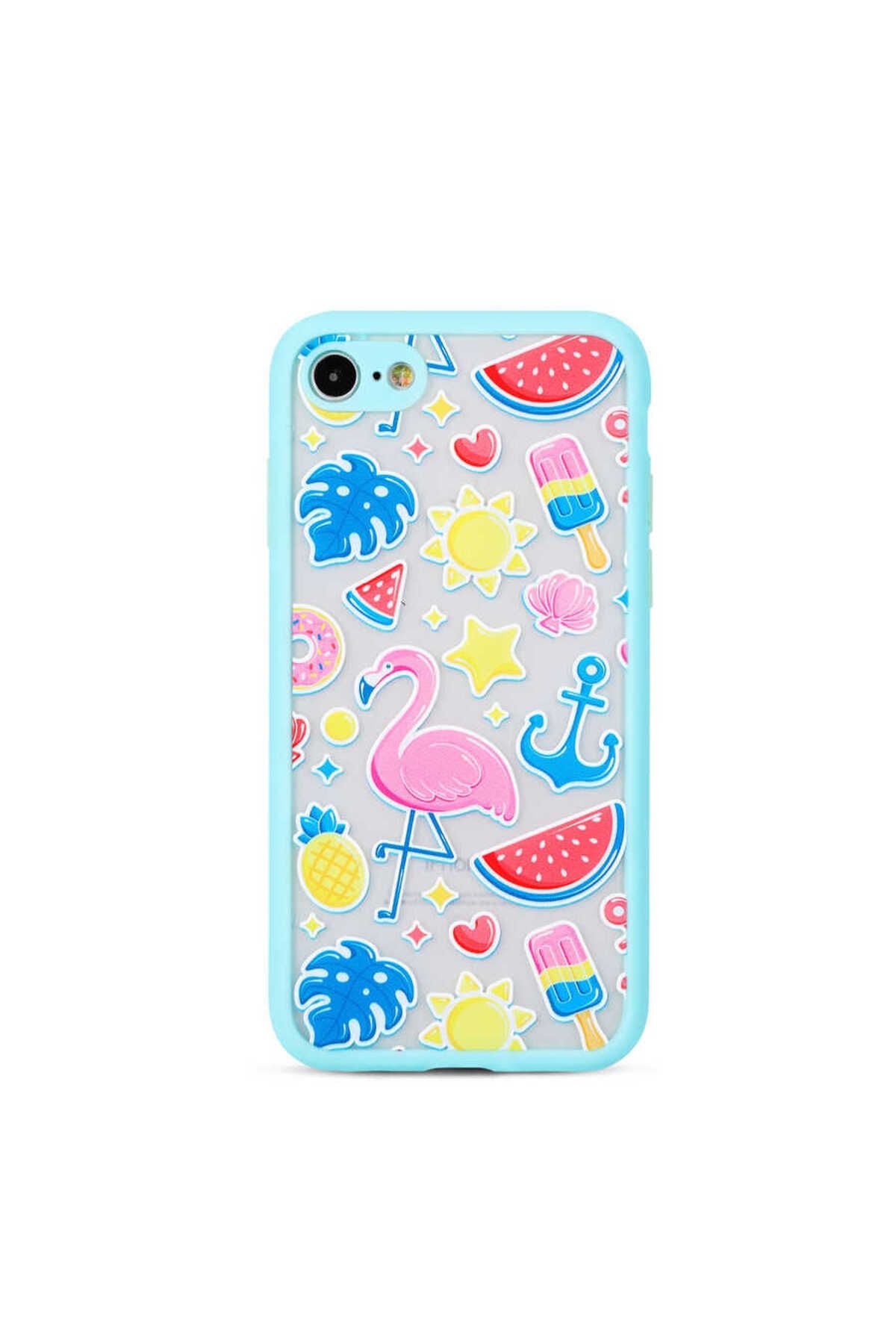 iPhone SE 2022 Kılıf Zore Fily Kapak - Turkuaz