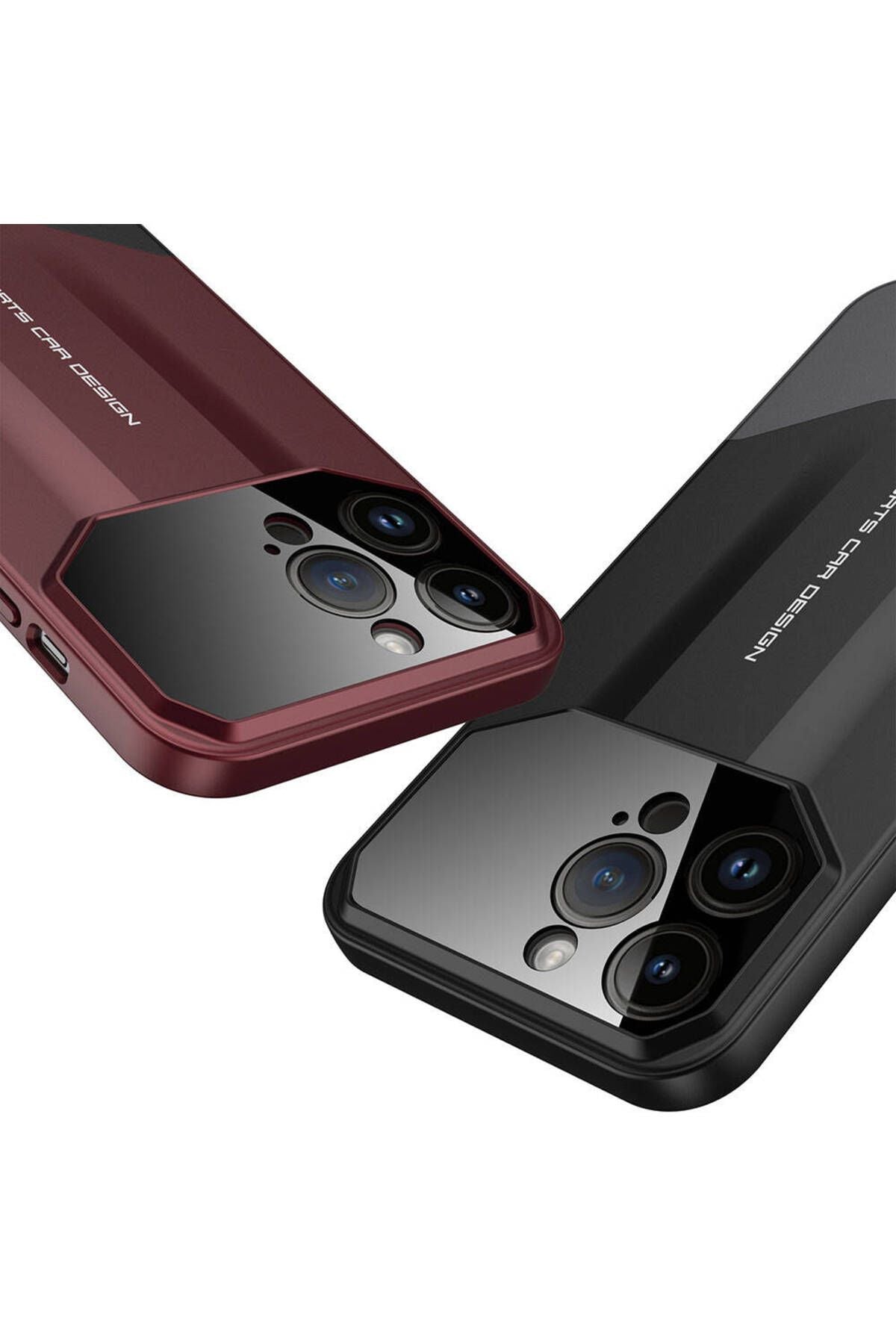 Apple iPhone 14 Pro Max Kılıf Çift Parçalı Zore Ays Pro İkili Kapak-Kırmızı-Siyah