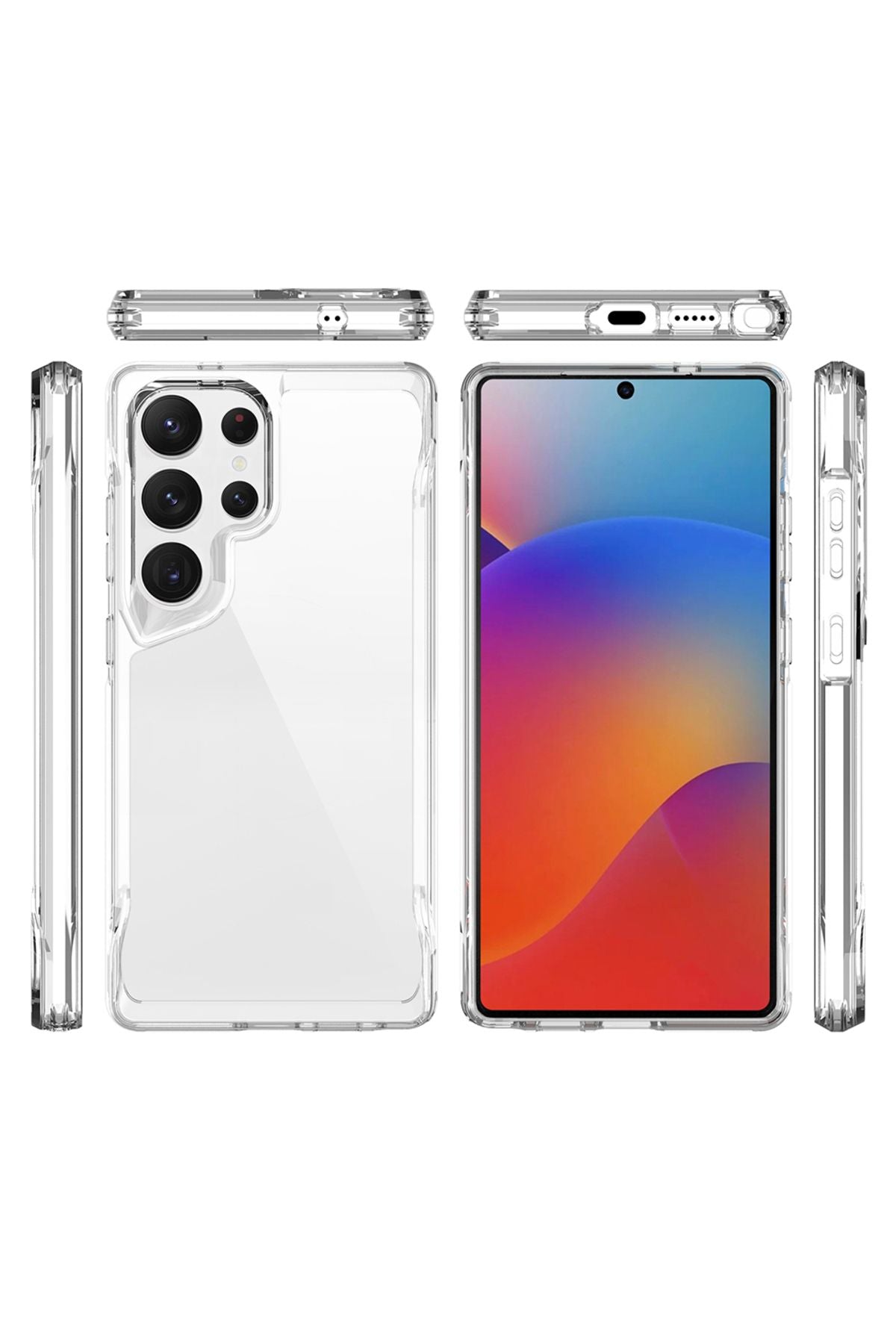 Galaxy S25 Ultra Kılıf WNX T-Max Kapak - Şeffaf