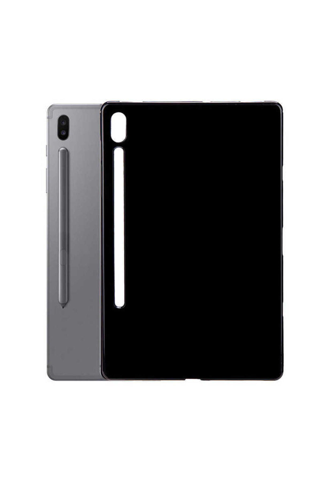 Galaxy Tab S7 FE LTE (T737-T736-T733-T730) Kılıf  Uyumlu Zore Tablet Süper Silikon Kapak-Renksiz
