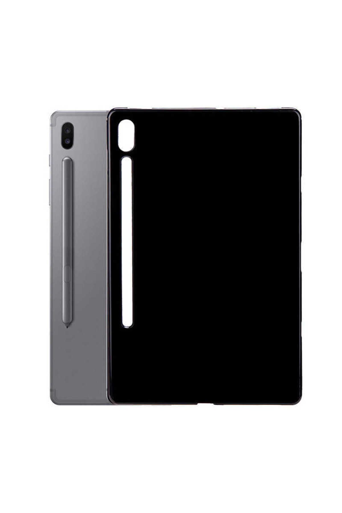 Galaxy Tab S7 FE LTE (T737-T736-T733-T730) Kılıf  Uyumlu Zore Tablet Süper Silikon Kapak-Renksiz