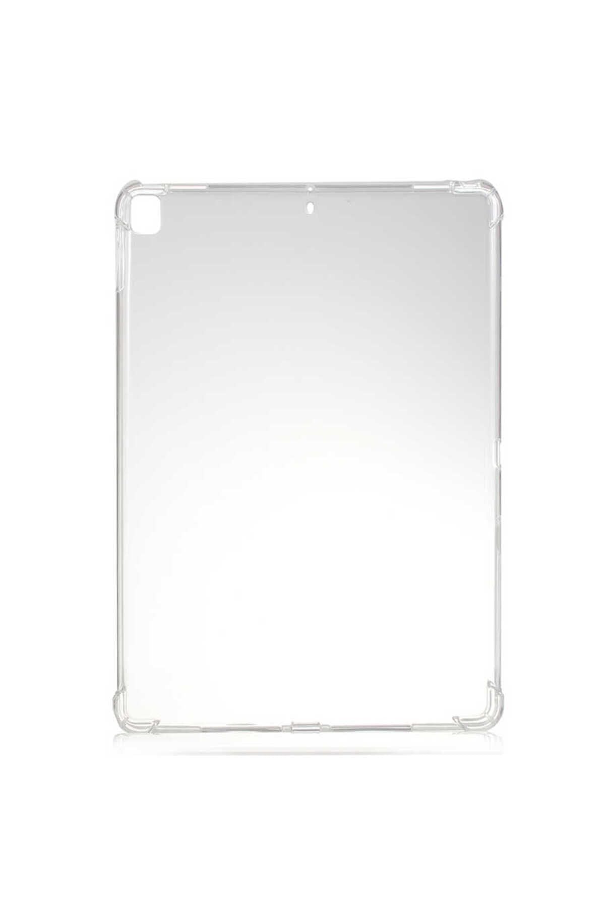 iPad Pro 10.5 (7.Nesil) - Uyumlu Uyumlu Zore Tablet Nitro Anti Shock Silikon Kapak-Renksiz