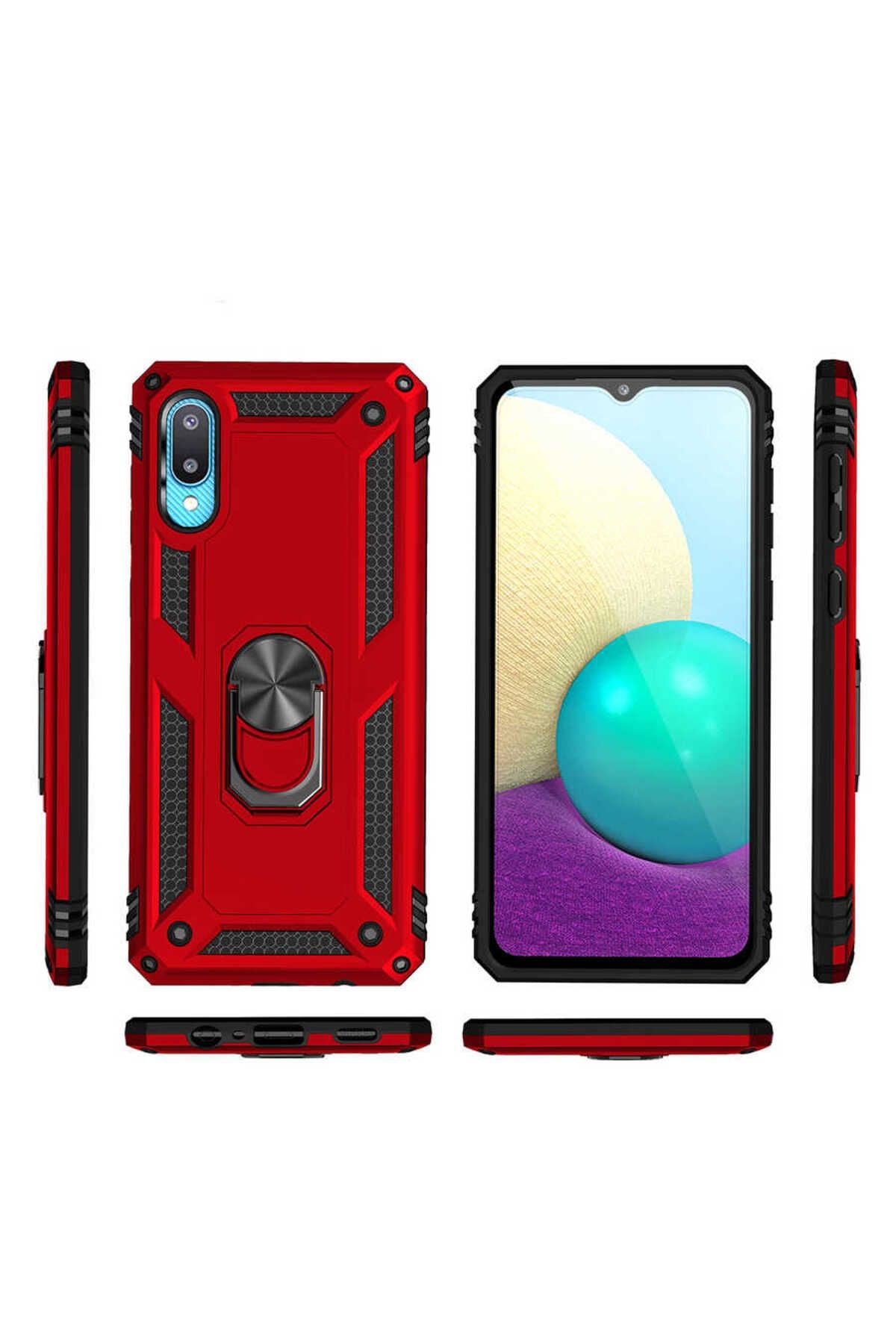 Galaxy A02 Kılıf Zore Vega Kapak - Gri