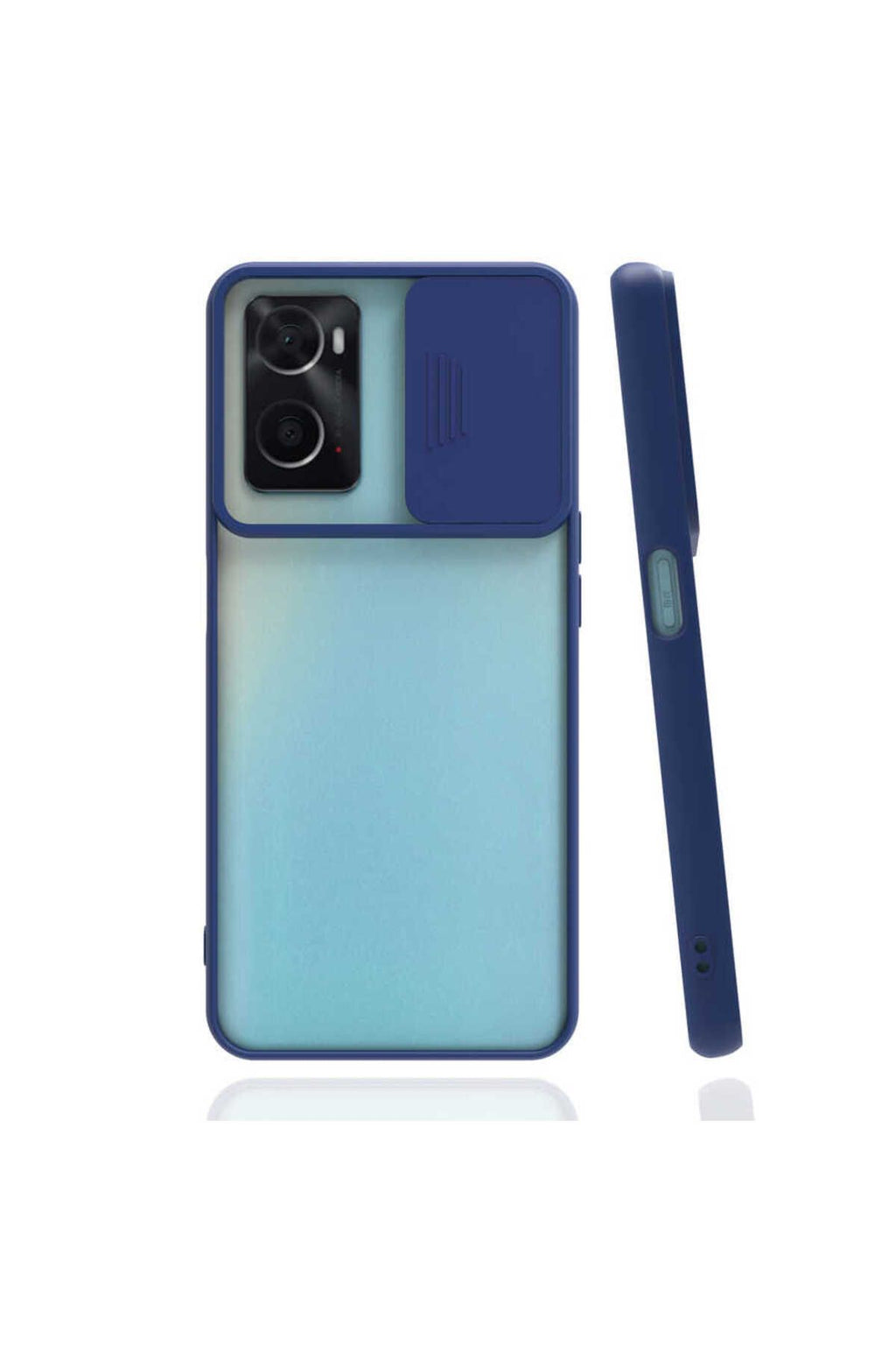 A76 Kılıf Zore Lensi Kapak - Turkuaz