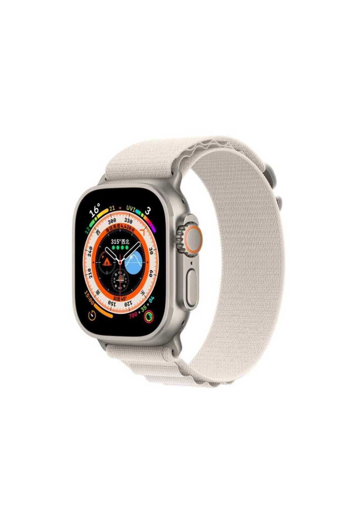 Watch Ultra 49mm Uyumlu KRD-74 Hasır Zore Kordon-Mor