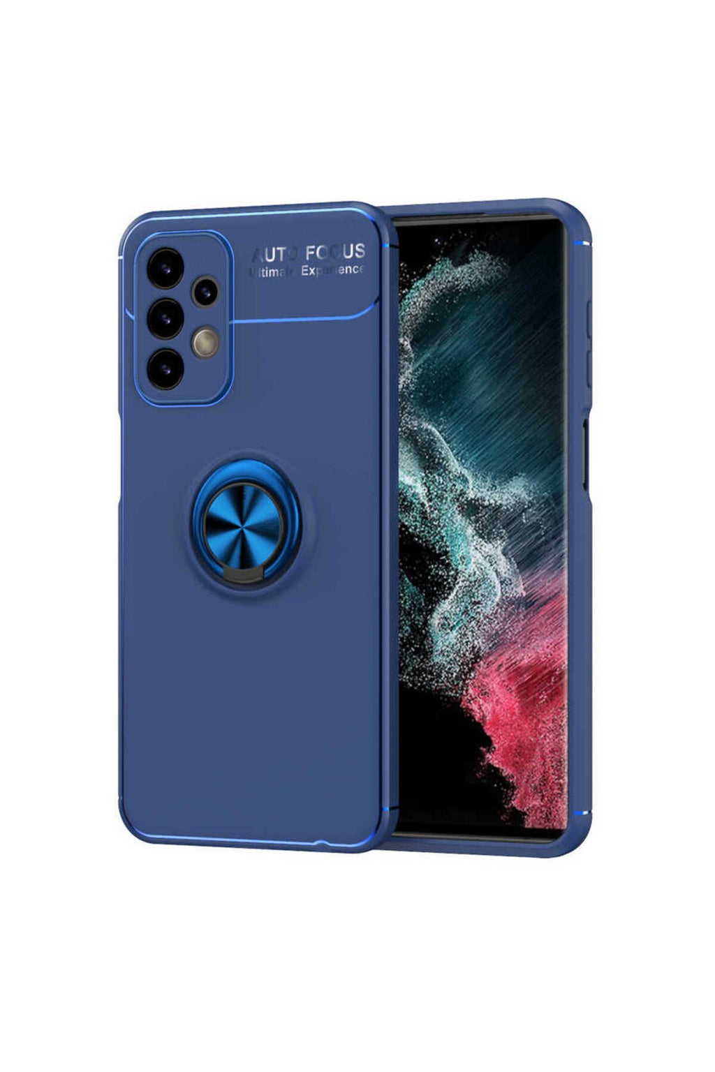 Galaxy A23 Kılıf WNX Ravel Silikon Kapak - Mavi