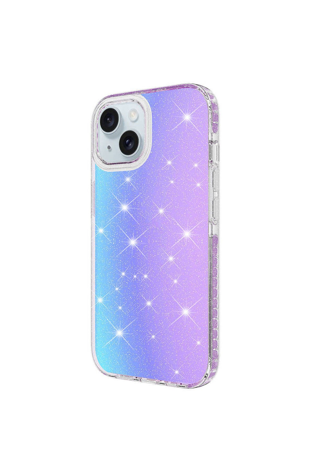 iPhone 15 Uyumlu Parlak Renk Geçişli CSK Zore Velle Kılıf-Beyaz