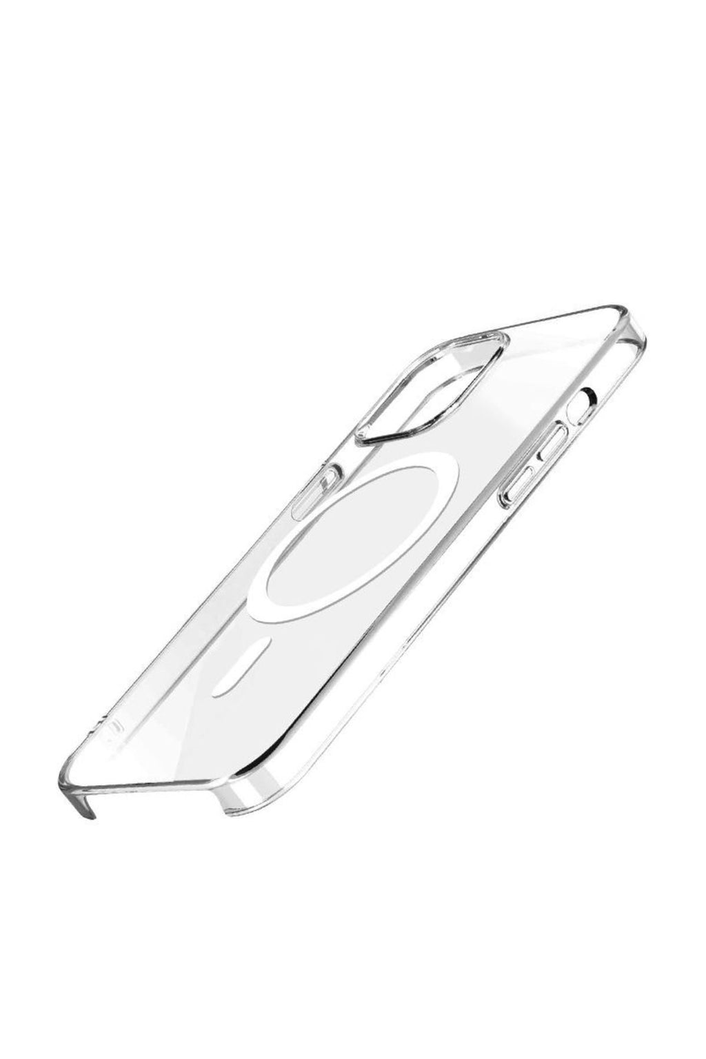 iPhone 15 Uyumlu Zore Wireless Şarj Özellikli Şeffaf Orjin Kılıf-Renksiz