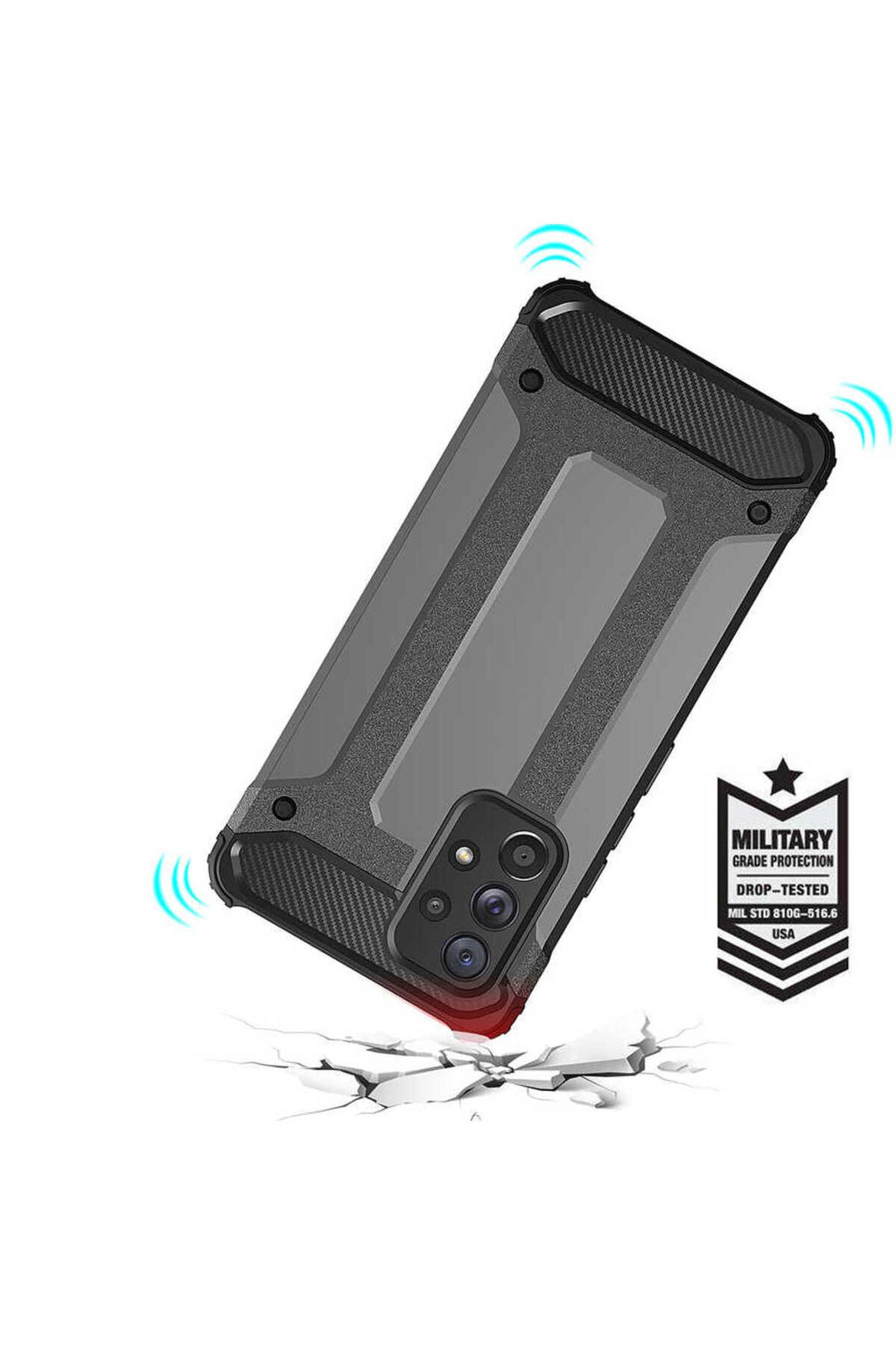 Galaxy A33 5G Kılıf Zore Crash Silikon Kapak - Rose Gold