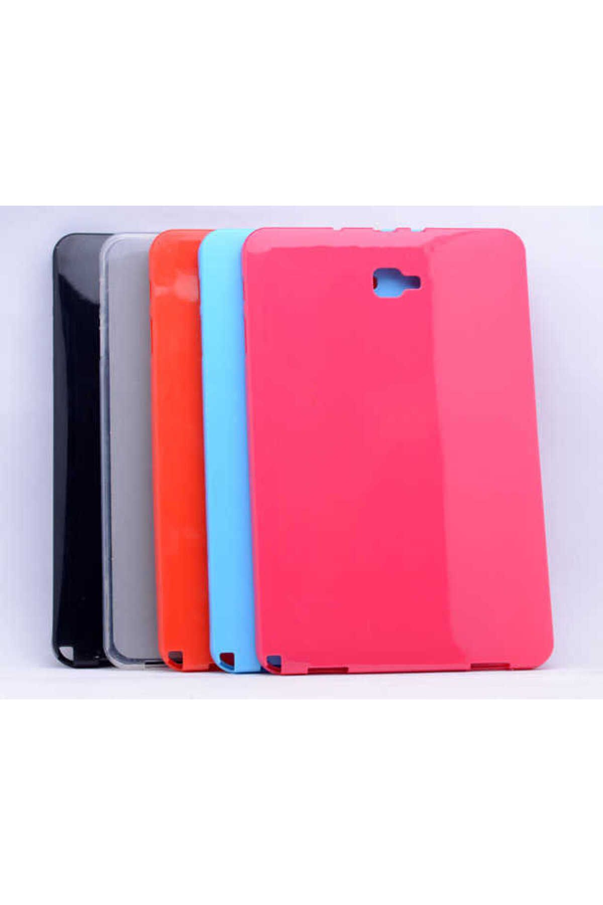 Galaxy Tab A 10.1 2016 P580 Kılıf  Uyumlu Zore Tablet Süper Silikon Kapak-Pembe