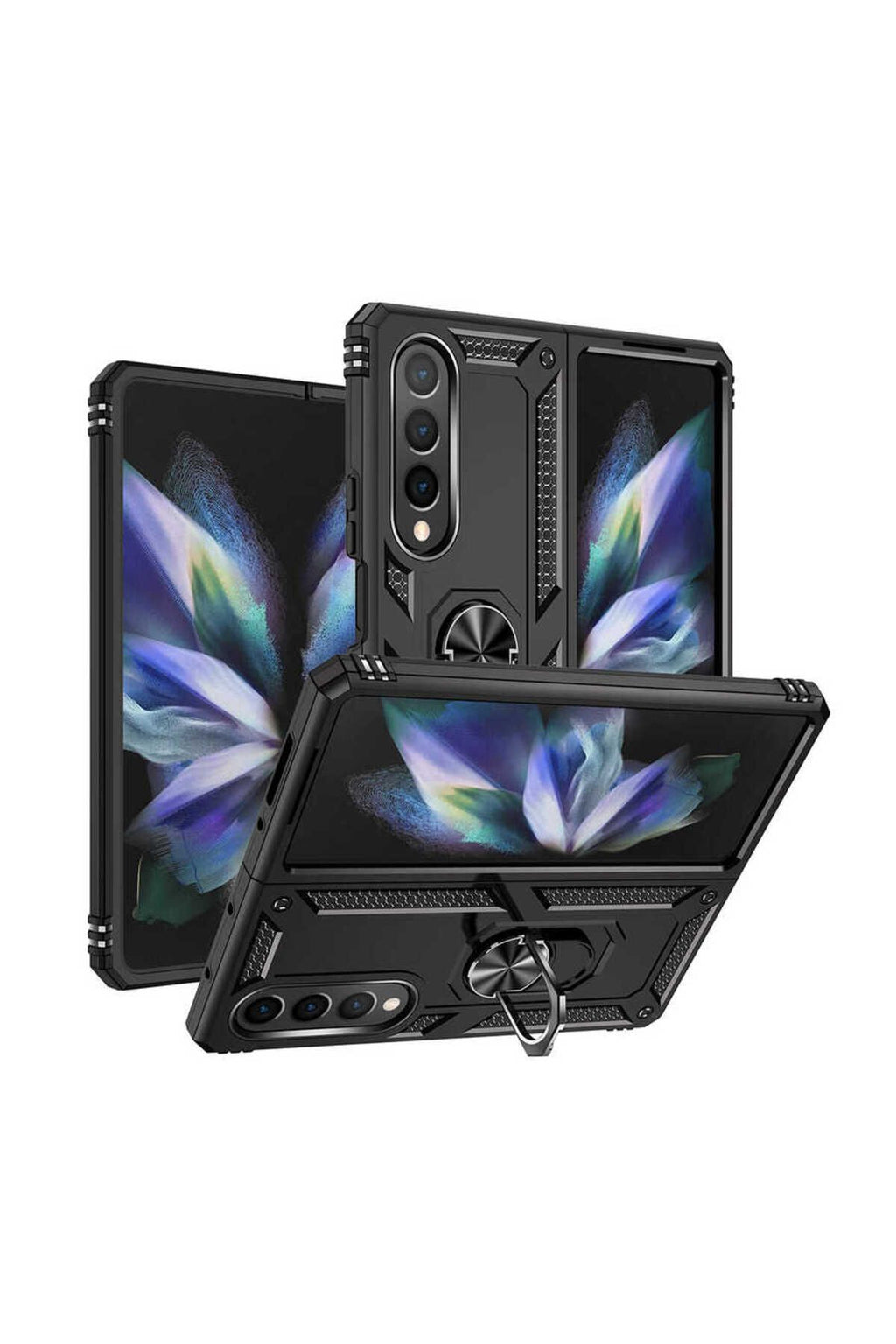Galaxy Z Fold 4 Uyumlu TQR Vega Kılıf-Siyah