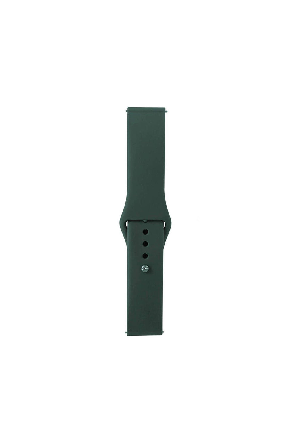 Galaxy Watch Active 2 40mm Band Serisi 20mm Klasik Kordon Silikon Strap Kayış-Cloud Gray
