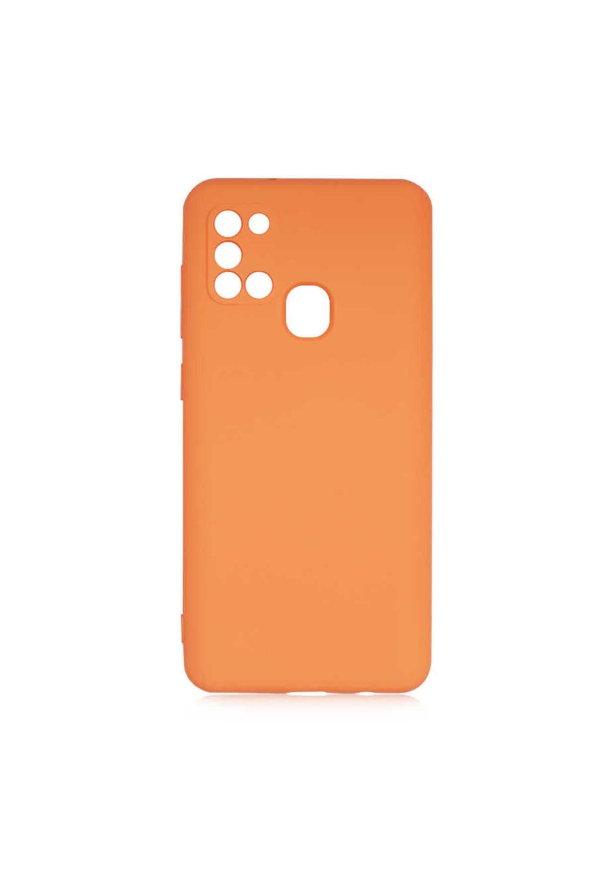 Galaxy A21S Kılıf Zore Mara Lansman Kapak - Turuncu