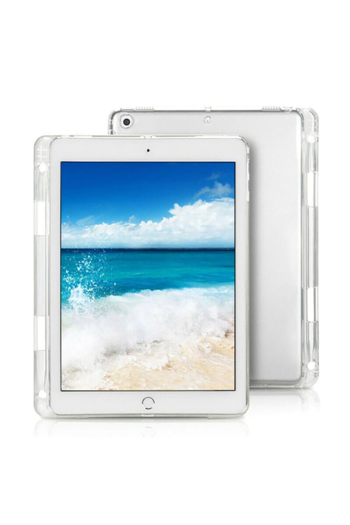 iPad Pro 12.9 2015 Zore Kalemli Tablet Silikon - Renksiz