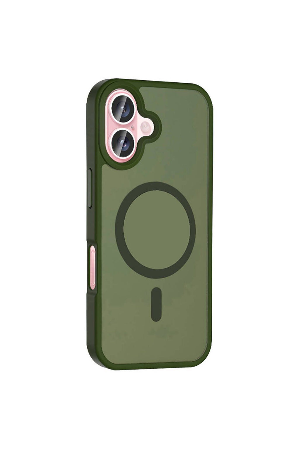 iPhone 16 Kılıf Magsafe Şarj Özellikli Mat Arka Yüzey Zore Sio Kapak - Rose Gold