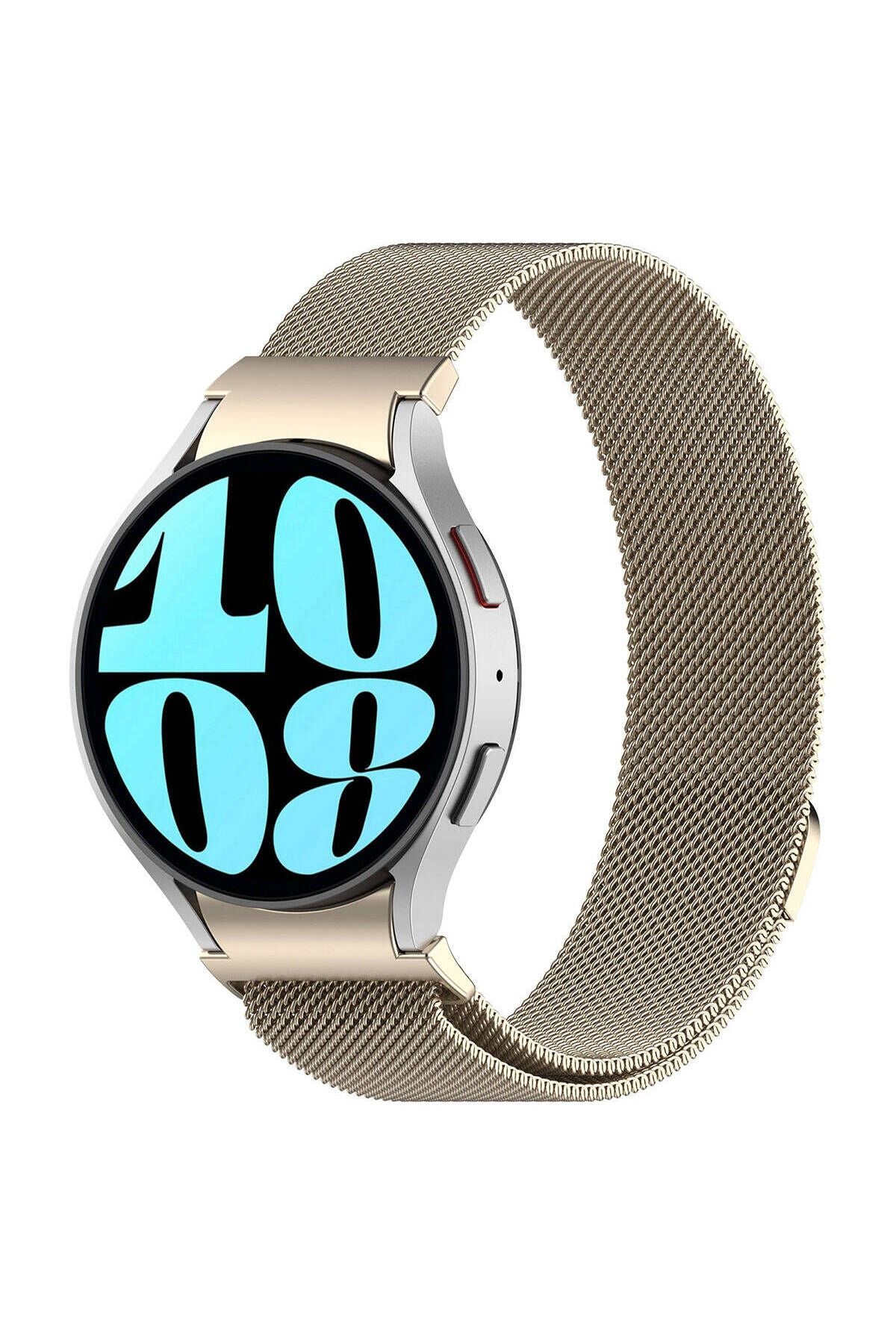Galaxy Watch 6 Classic 47mm Uyumlu KRD-01 Metal Zore Kordon-Gümüş