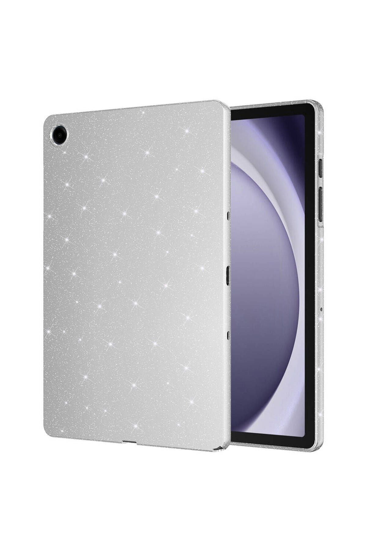 Galaxy Tab S9 Simli Parlak Görünümlü Uyumlu Zore Tablet Koton Kılıf-Pembe Koyu