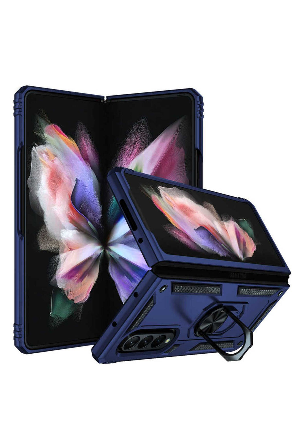Galaxy Z Fold 3 Kılıf TKNR Vega Kapak - Mavi