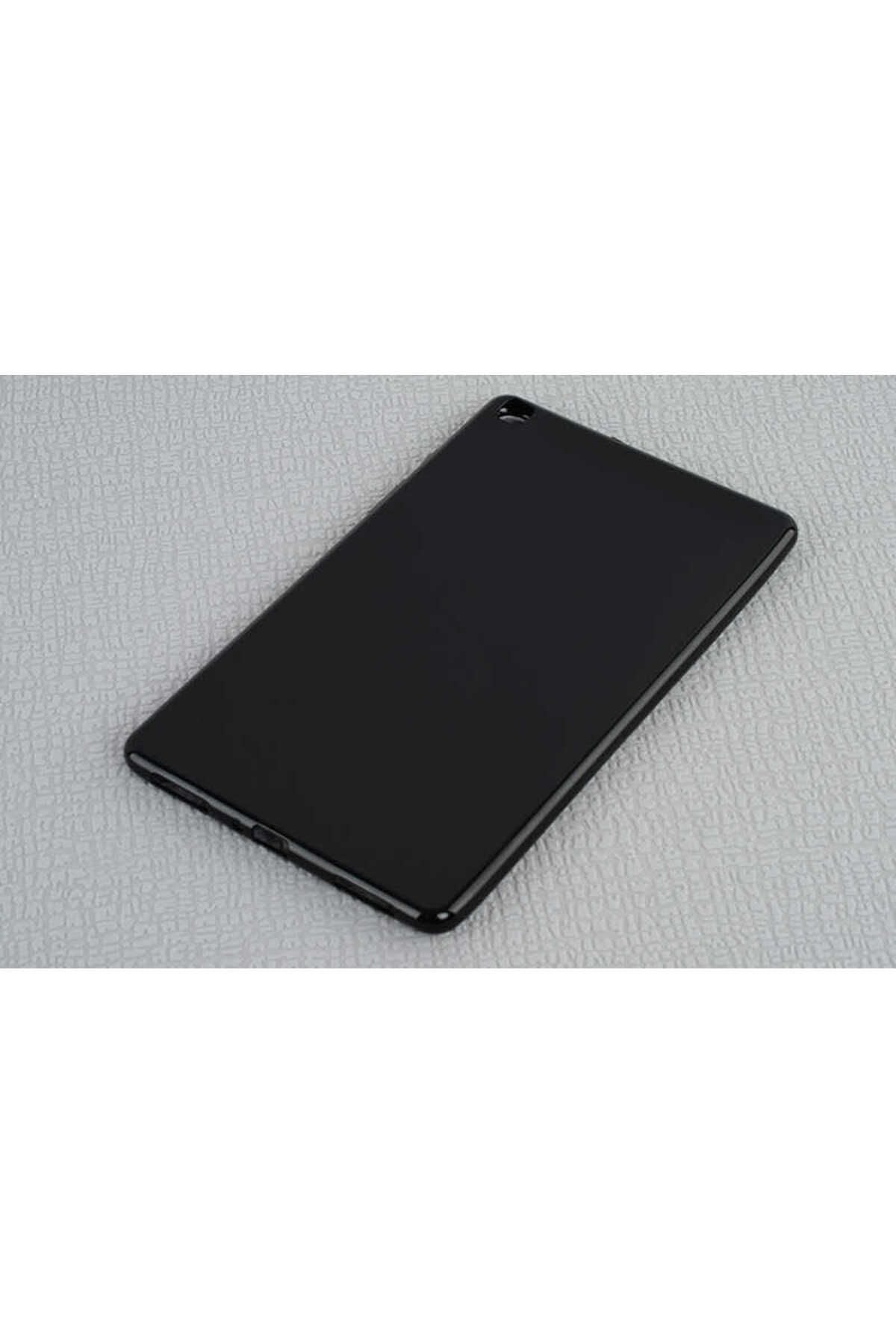 Galaxy Tab A 8.0 T290 Kılıf  Uyumlu Zore Tablet Süper Silikon Kapak-Siyah