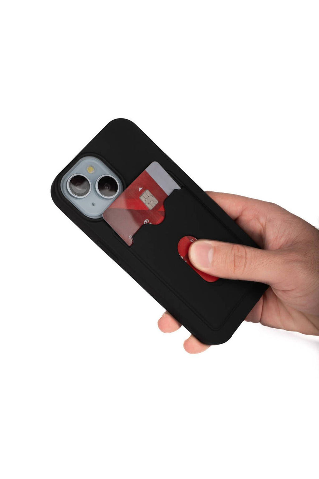 iPhone 15 Zore  Dora Kartlıklı Silikon Kılıf-Siyah