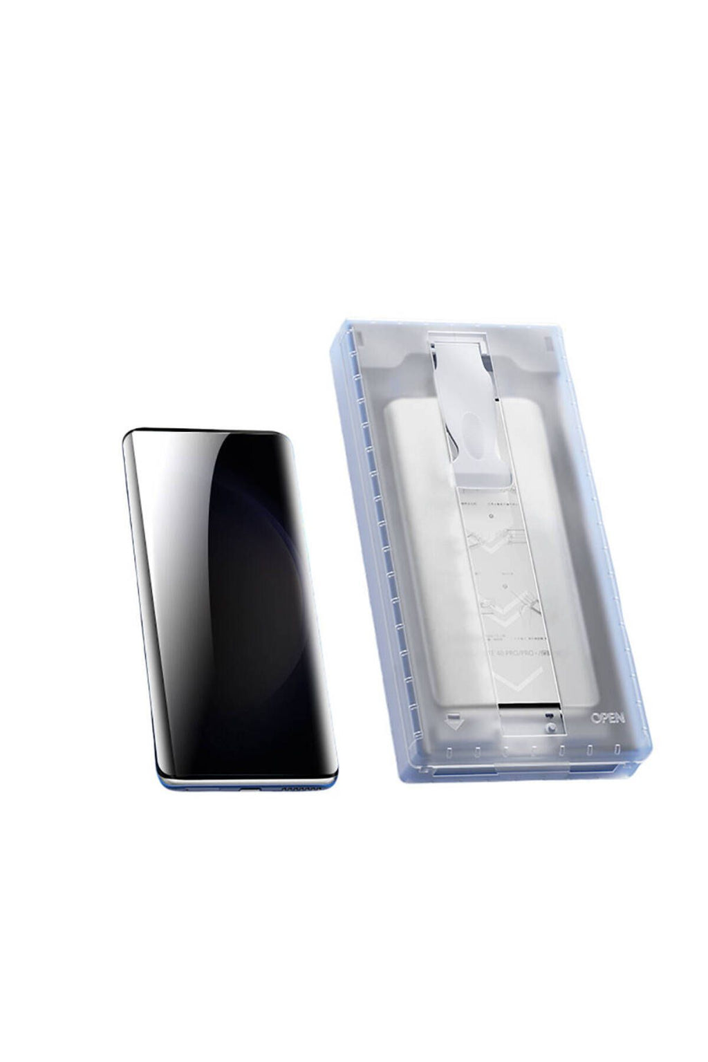 Galaxy S24 Ultra Uyumlu Zore Uygulama Aparatlı 6in1 Easy Body Privacy Ekran Koruyucu