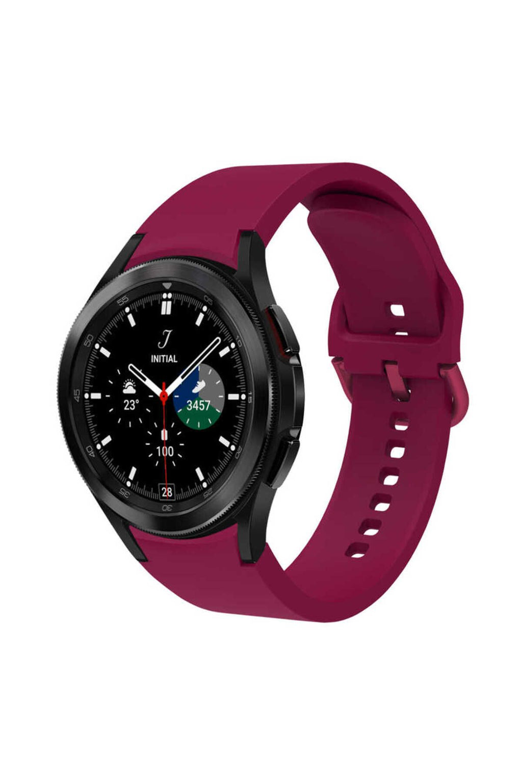 Galaxy Watch 4 44mm KRD-50 Uyumlu Zore Kordon-Mürdüm