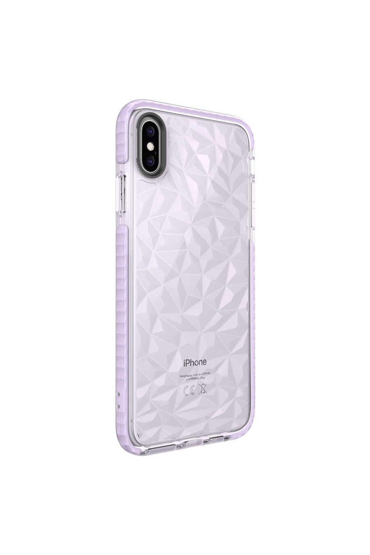 iPhone XS Max 6.5 Kılıf Zore Buzz Kapak - Mor