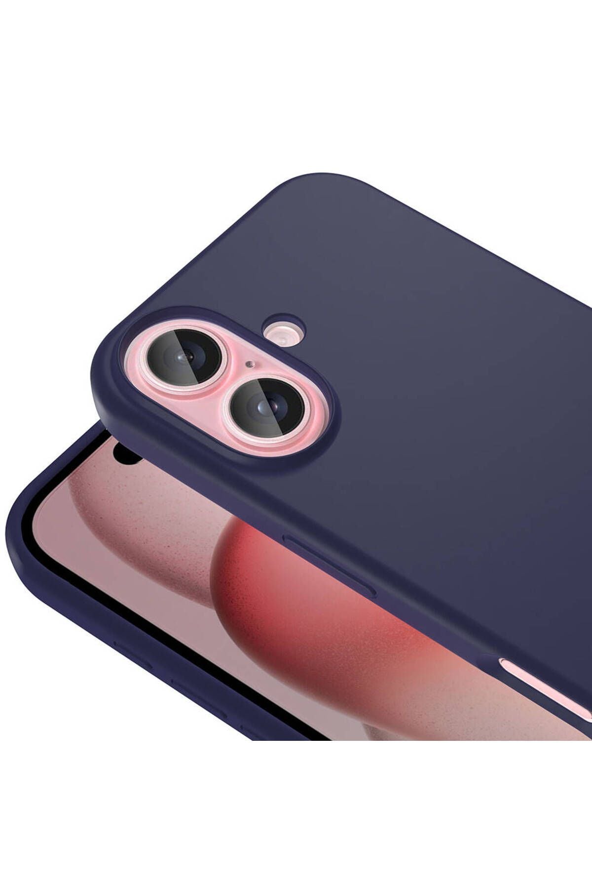 iPhone 16 Kılıf Magsafe Şarj Özellikli Sıvı Teknolojili Silinebilir Sert Zore Kivi Kapak-Natürel Tit