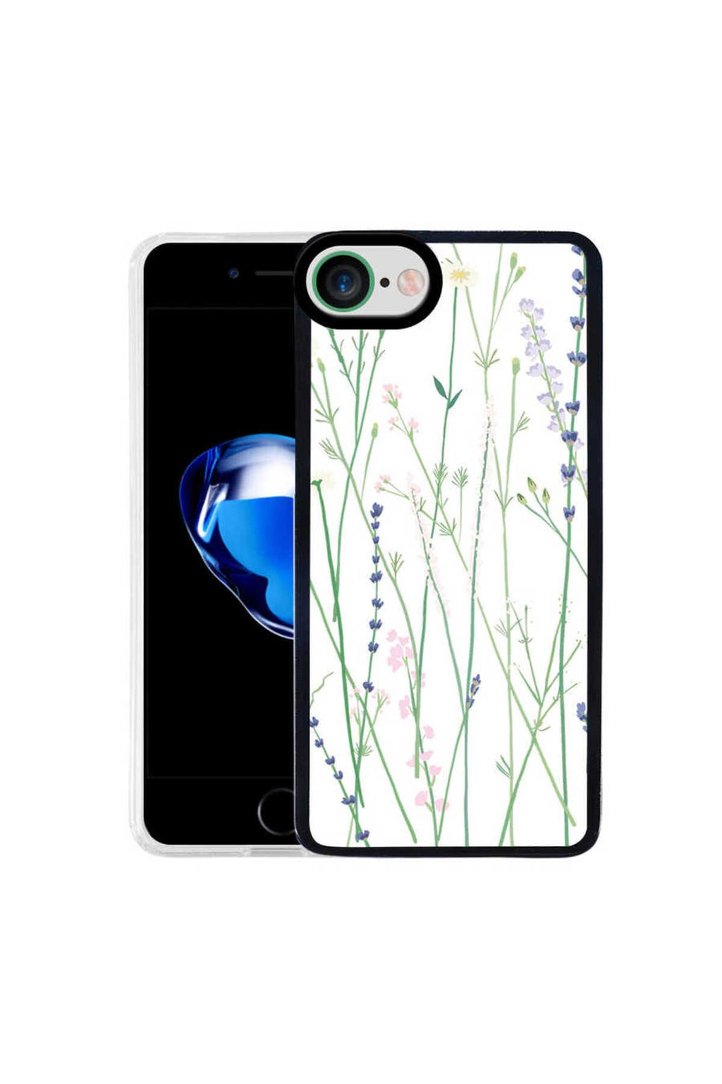 iPhone SE 2022 Uyumlu TKNR M-Fit Desenli Kılıf-Flower No4