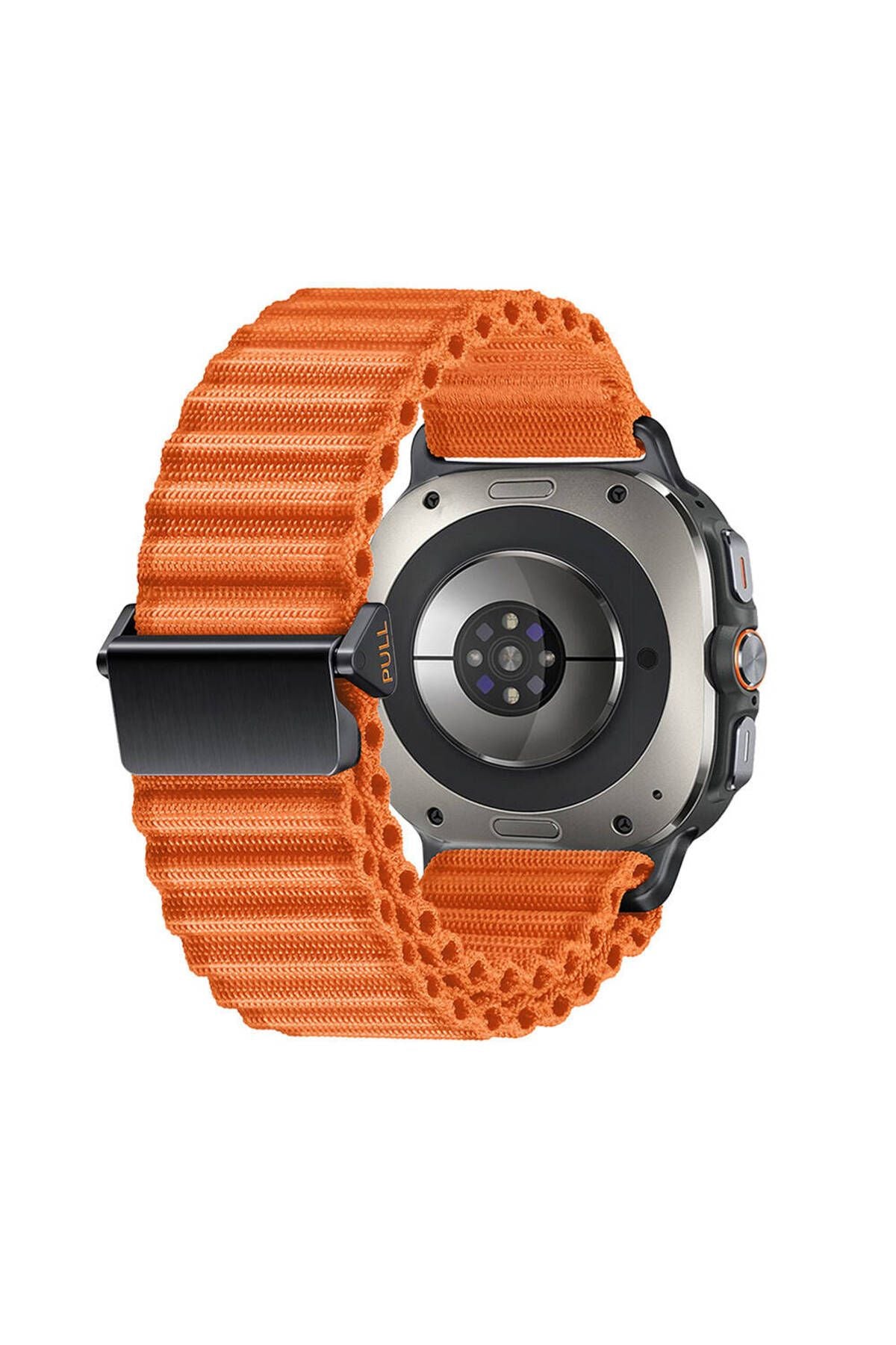 Galaxy Watch Ultra 47mm Zore KRD-120 Naylon Kumaş Hasır Örgülü Kordon-Beyaz