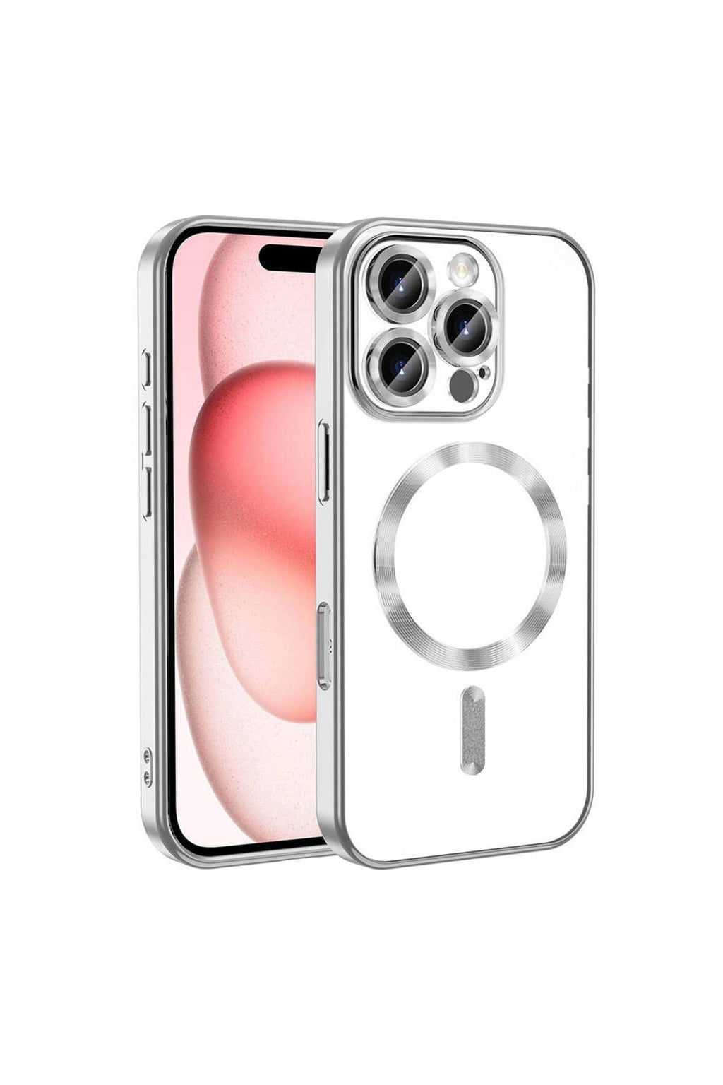 iPhone 16 Pro Max Kılıf Kamera Korumalı Magsafe Wireless Şarj Özellikli Zore Demre Kapak - Desert Ti