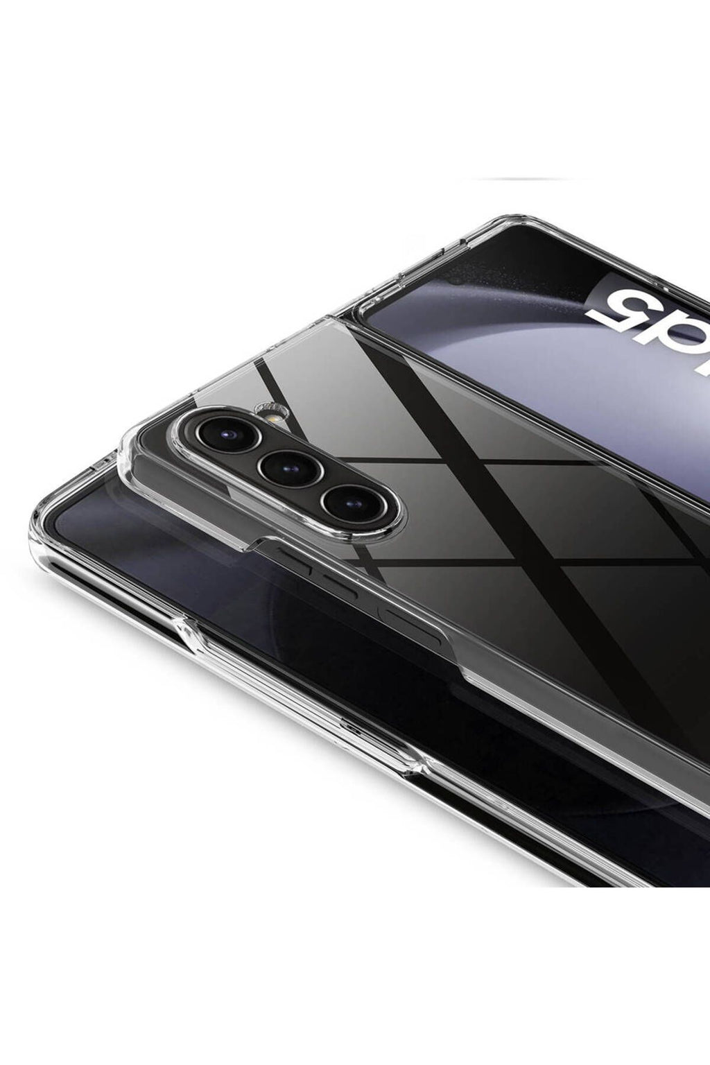Galaxy Z Fold 5 Uyumlu Zore Droga Kılıf-Renksiz