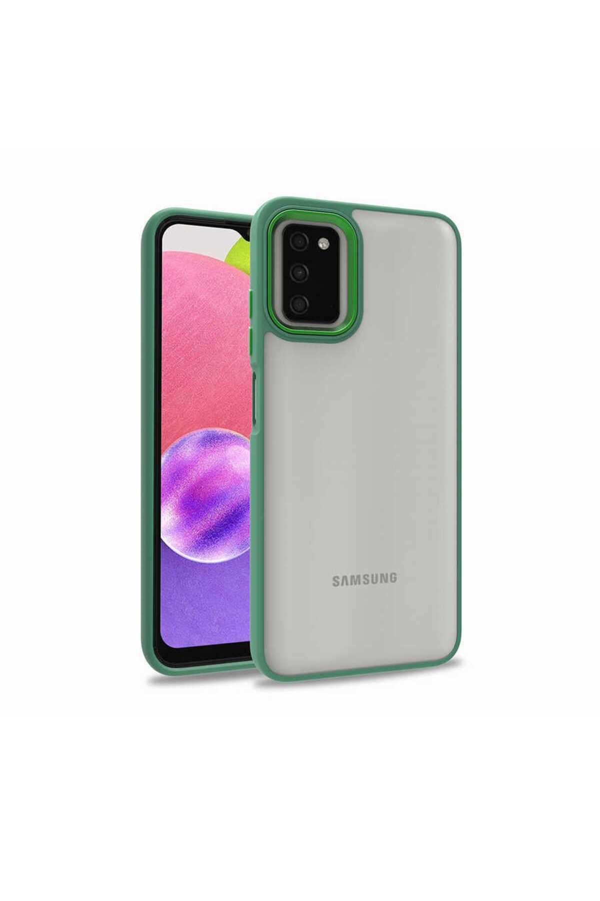 Galaxy A03S Kılıf Zore Flora Kapak - Siyah