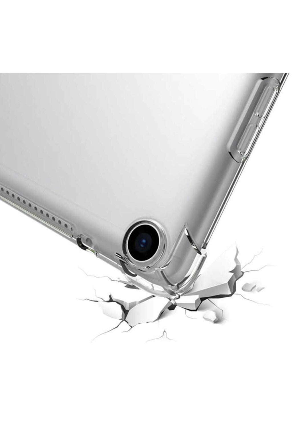 iPad Pro 9.7 2016 - Uyumlu BLS STORE Tablet Nitro Anti Shock Silikon Kapak-Renksiz