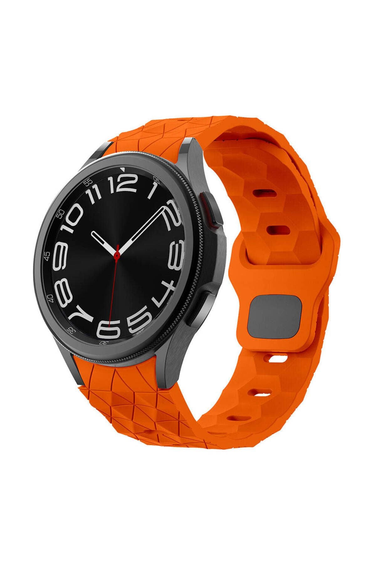Galaxy Watch 6 40mm Zore KRD-116 20mm Futbol Desenli Spor Tasarımlı Silikon Kordon-Lacivert