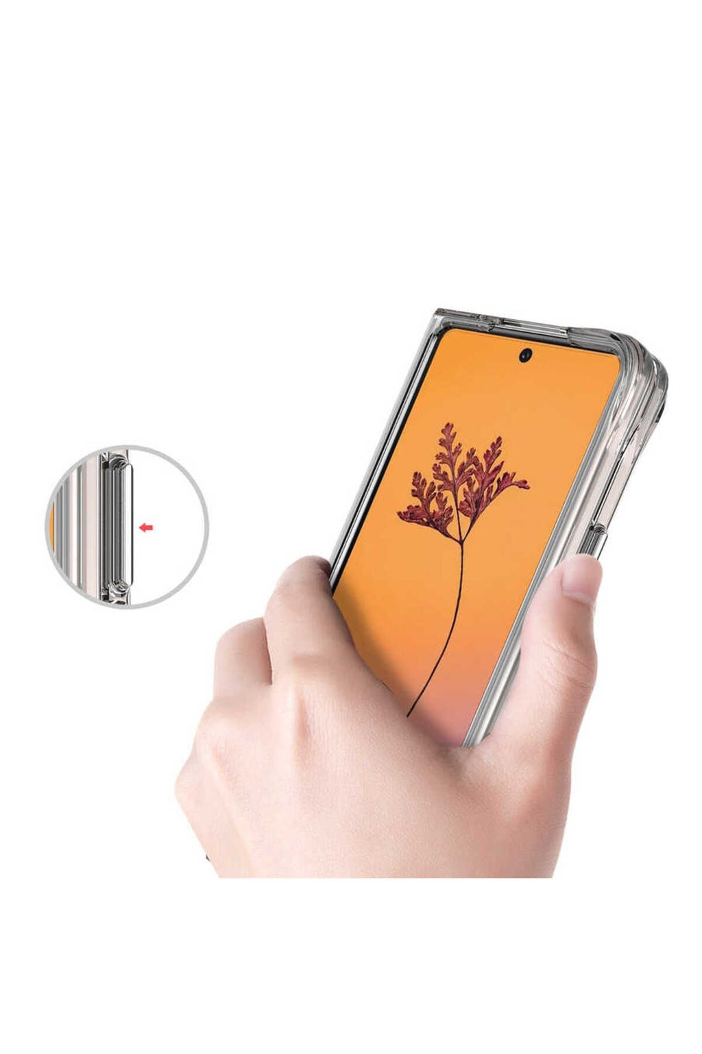 Galaxy Z Fold 4 Uyumlu PAK Vonn Kılıf-Renksiz