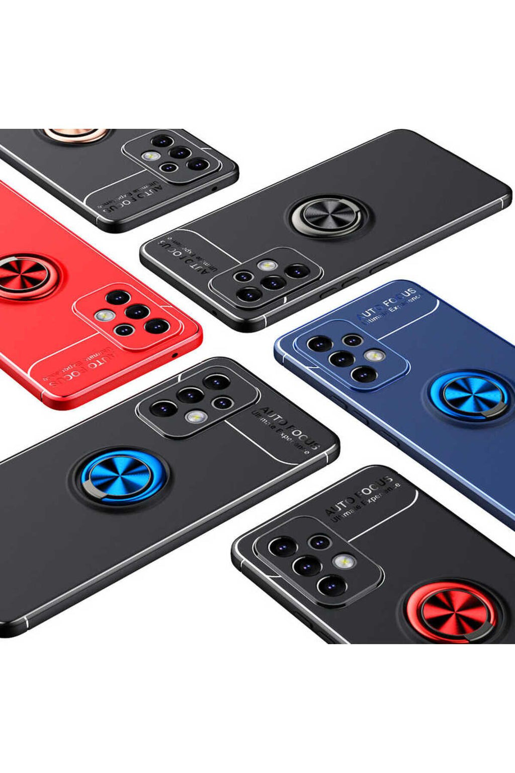 Galaxy A53 5G Kılıf Zore Ravel Silikon Kapak - Kırmızı