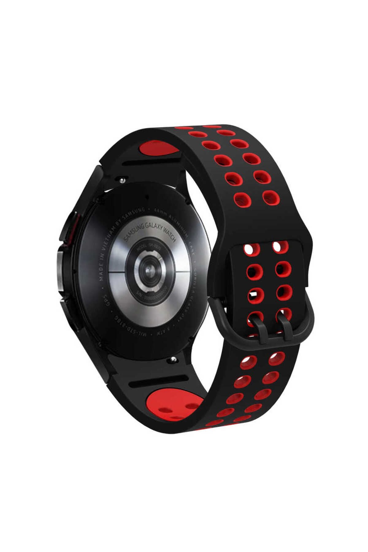 Galaxy Watch 4 40mm KRD-02 Uyumlu Zore Kordon-Siyah-Beyaz