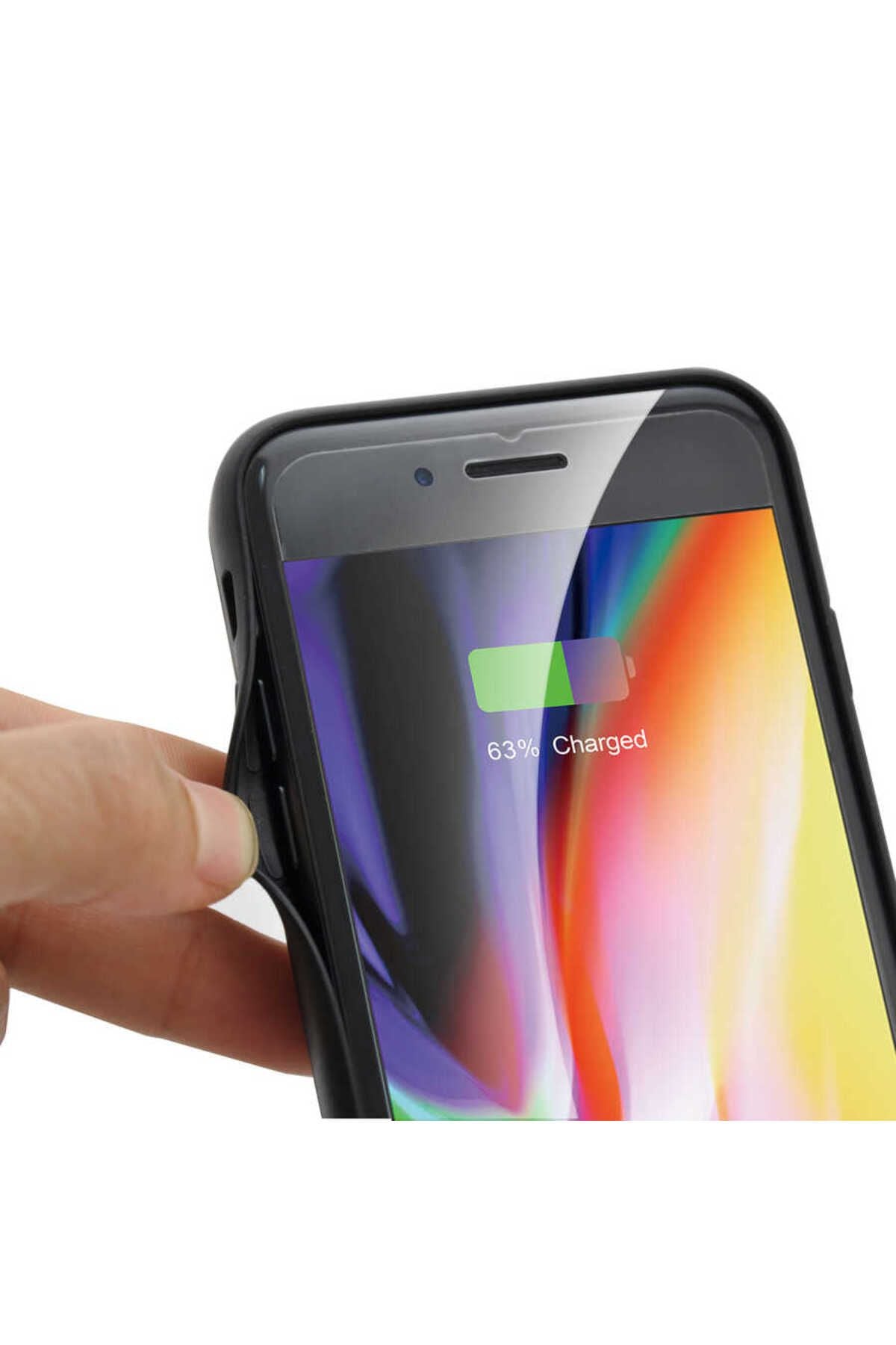 iPhone 8 Zore Şarjlı Kılıf - Siyah