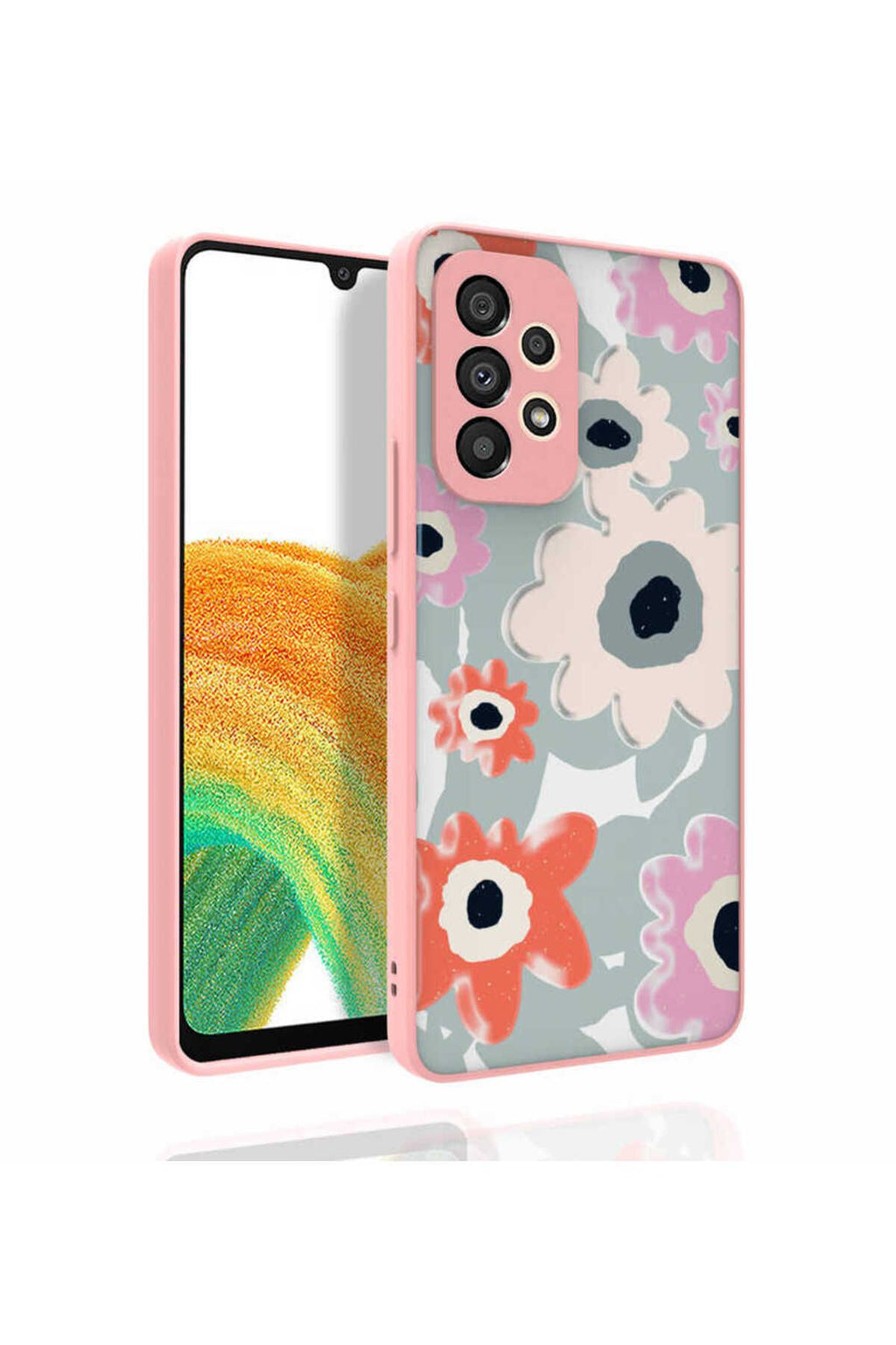 Galaxy A53 5G Kılıf Desenli Kamera Korumalı Parlak RNTC Nora Kapak - NO2