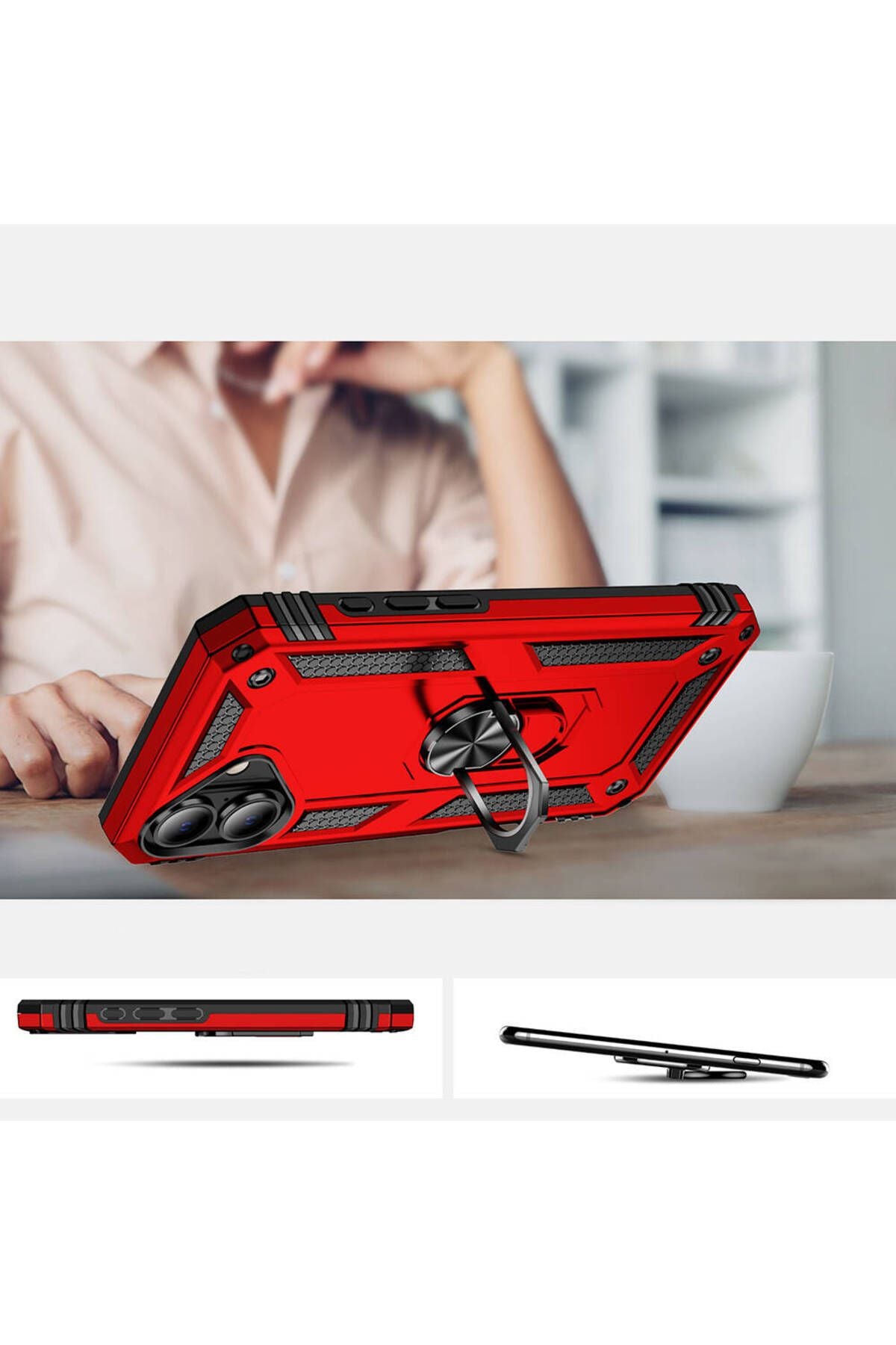 Apple iPhone 16 Plus Kılıf Zore Vega Kapak-Mavi