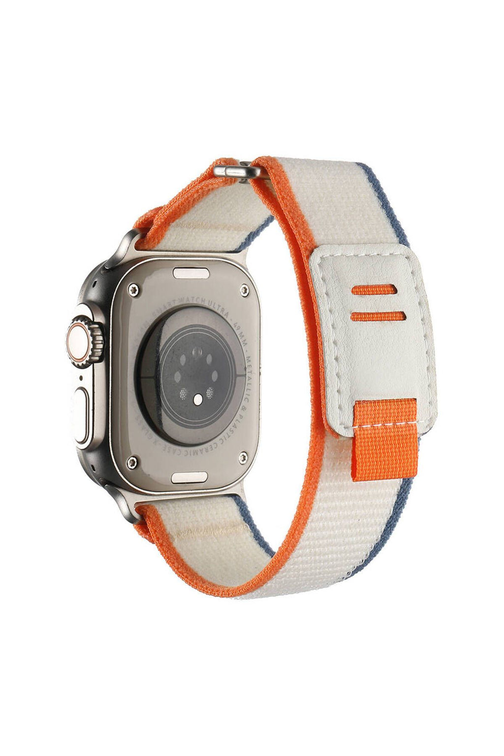 Apple Watch Ultra 49mm Hasır Kordon Zore KRD-106 Strap Kayış-Siyah-Gri