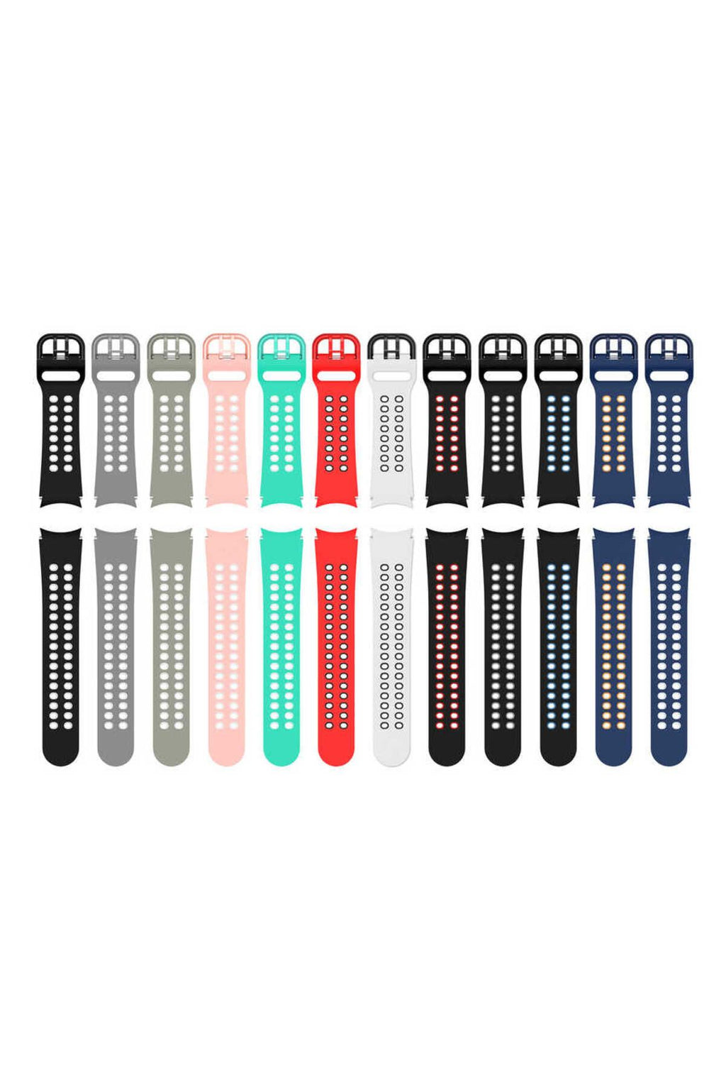 Galaxy Watch 4 40mm KRD-02 Uyumlu Zore Kordon-Mavi-Sarı