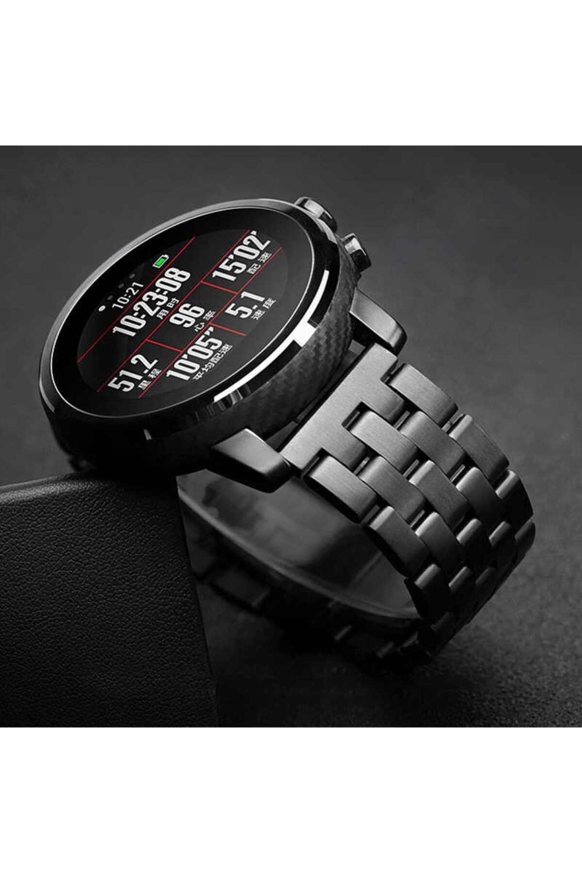 Galaxy Watch 46mm (22mm) Uyumlu KRD-20 Metal Zore Kordon-Gümüş