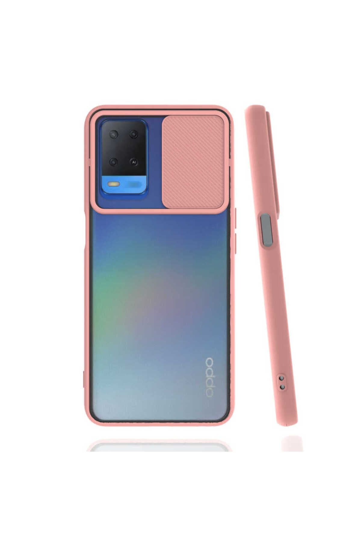 A54 4G Kılıf GLLP Lensi Kapak - Pembe Açık