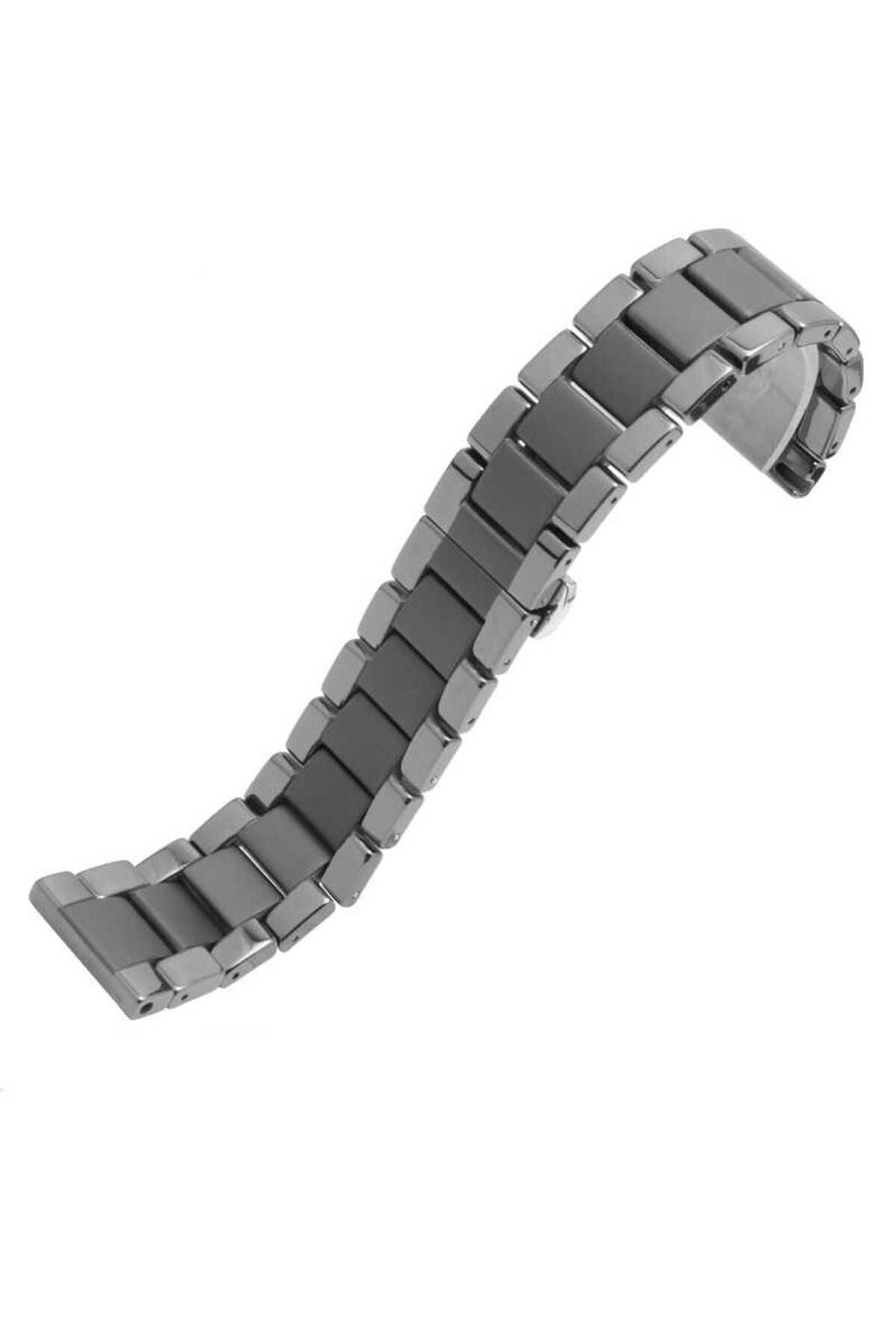 Galaxy Watch 42mm (20mm) Mat Seramik Metal Zore Kordon-Siyah